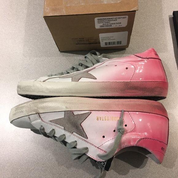 Golden Goose Superstar Sneaker White/Pink 38 NIB - Picture 5 of 8